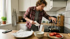 Rajčata v sýrovém těstíčku za 10 minut: křupavá dobrota z jedné pánve