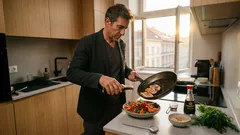 Teplý salát s kuřecím do 10 minut: rychlá večeře, která zasytí