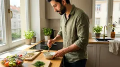 Jarní řecký salát za 10 minut – krémová bylinková zálivka, která ho posune o krok dál