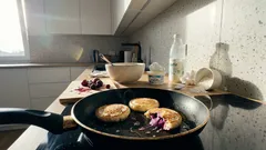 Nadýchané tvarohové lívance s bobulemi: malý trik s kefírem a sodou