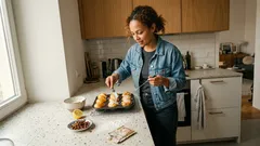 Velikonoční mini kuliče z tvarohu: nadýchané bochánky s citronovou polevou