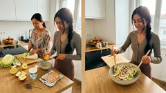 Křupavý salát z pekingského zelí s jablkem a kouřovým kuřetem bez majonézy