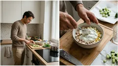 Jarní olivje s kuřecími prsy a řeckým jogurtem: klasika v lehčím kabátě