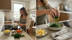 Svěží jarní kuřecí polévka s bramborami a vejcem – jeden jednoduchý krok, který ji posune