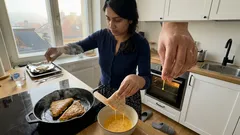 Slané palačinkové trojúhelníky s mletým masem: detail, který rozhodne o křupnutí