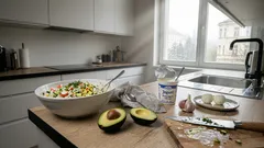 Jarní krabí salát bez majonézy: jogurtovo‑avokádový dresink a poměry, které mu dají výdrž