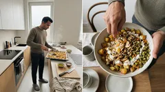 Bramborový „houbový“ salát bez majonézy, který drží tvar: rozdíl udělají brambory