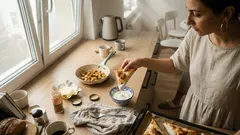 Jablečné taštičky z lavaše: křupavý dezert bez kynutí za 10 minut