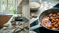 Kuře na pánvi se sladkokyselou omáčkou hotové za 10 minut