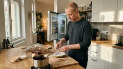 Nepečené čokoládové kuličky ze sušenek: drobný teplotní trik, díky kterému drží tvar